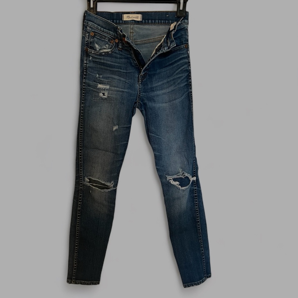 Madewell distressed skinny jeans